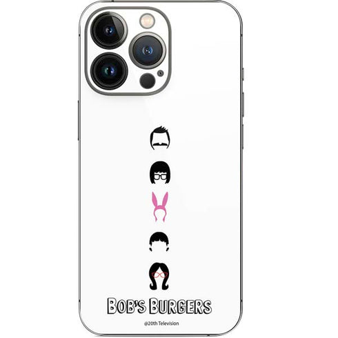 Bobs Burgers Silhouette iPhone 15 Pro Skin