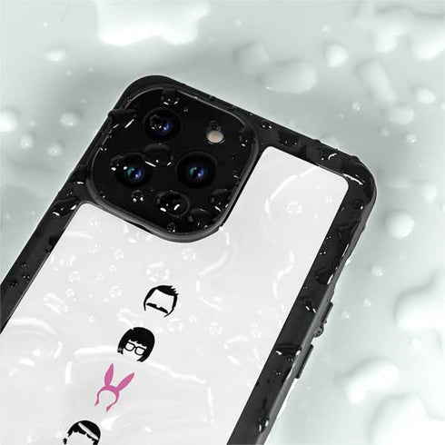 Bobs Burgers Silhouette iPhone 15 Pro Waterproof Case