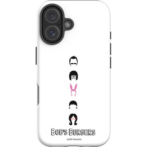 Bobs Burgers Silhouette iPhone 16 Impact Case