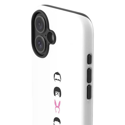 Bobs Burgers Silhouette iPhone 16 Impact Case