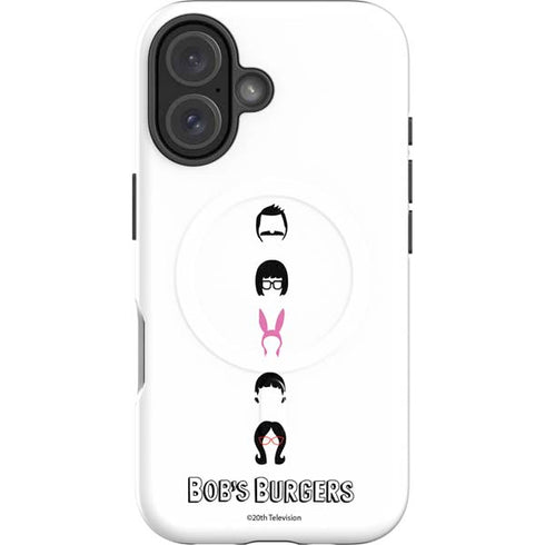 Bobs Burgers Silhouette iPhone 16 Magsafe Impact Case