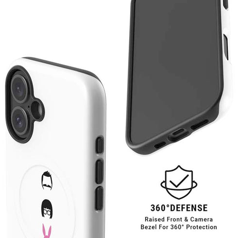 Bobs Burgers Silhouette iPhone 16 Magsafe Impact Case