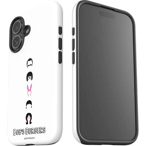 Bobs Burgers Silhouette iPhone 16 Plus Impact Case