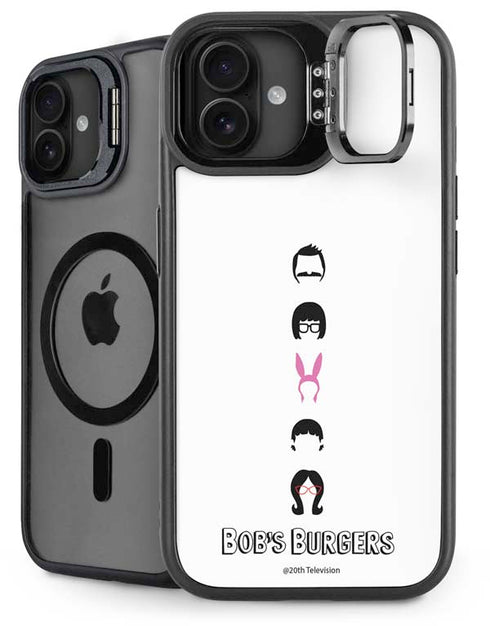 Bobs Burgers Silhouette iPhone 16 Plus Kickstand Case