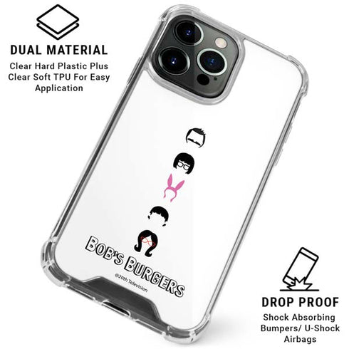 Bobs Burgers Silhouette iPhone 16 Pro Clear Case