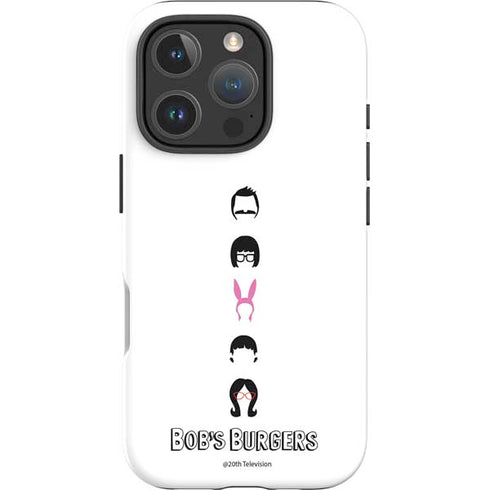 Bobs Burgers Silhouette iPhone 16 Pro Impact Case
