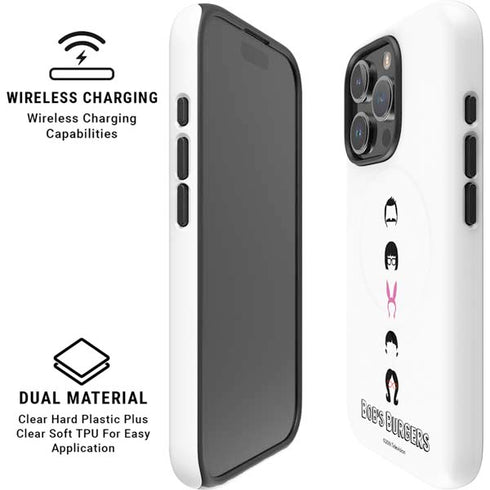 Bobs Burgers Silhouette iPhone 16 Pro Max Magsafe Impact Case