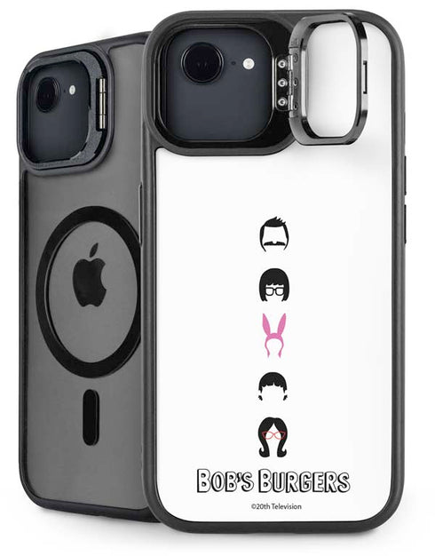 Bobs Burgers Silhouette iPhone 16e Kickstand Case