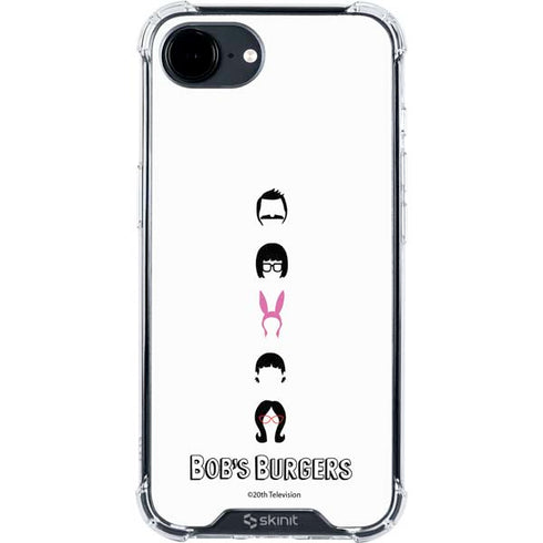 Bobs Burgers Silhouette iPhone 16e Clear Case