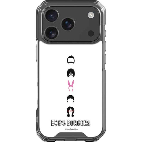 Bobs Burgers Silhouette iPhone 18 Pro Clear Case