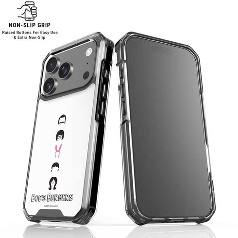 Bobs Burgers Silhouette iPhone 18 Pro Clear Case