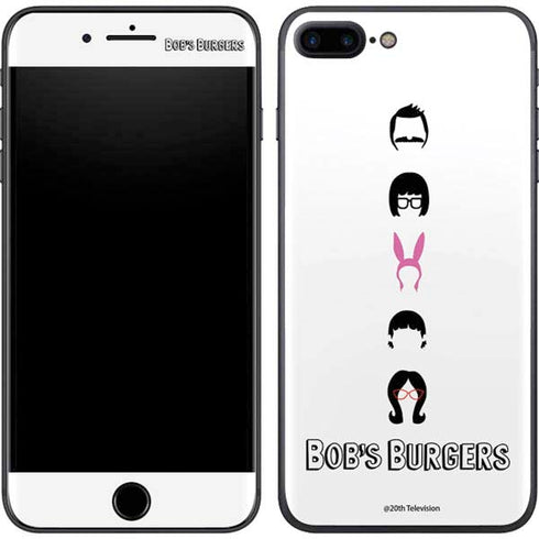 Bobs Burgers Silhouette iPhone 7 Plus Skin