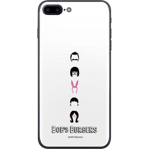Bobs Burgers Silhouette iPhone 8 Plus Skin