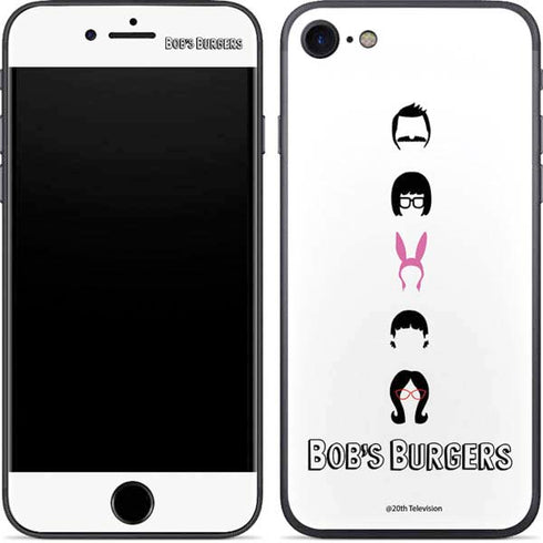 Bobs Burgers Silhouette iPhone 8 Skin