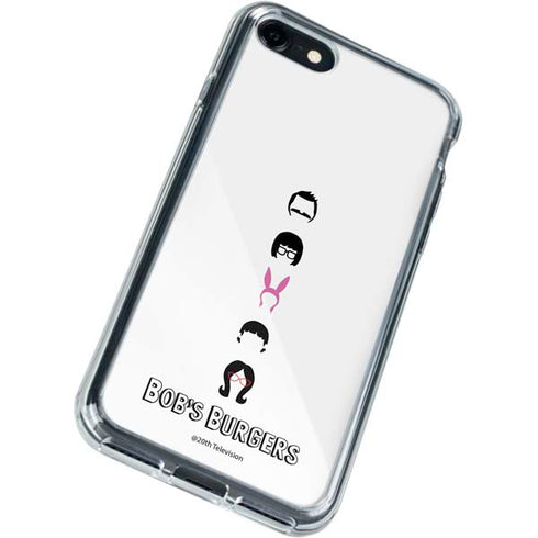Bobs Burgers Silhouette iPhone SE (2nd & 3rd Gen) Clear Case
