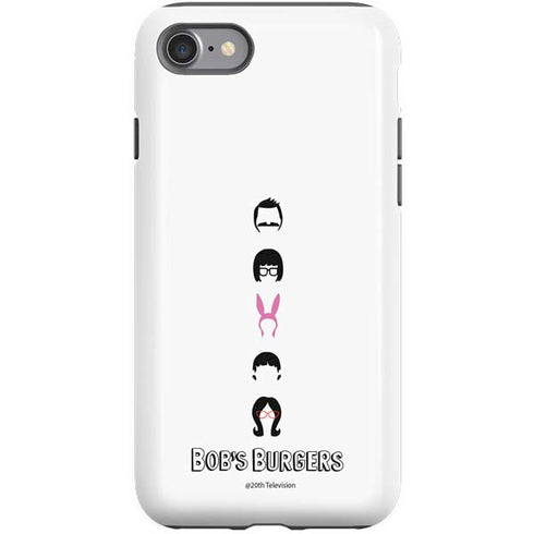 Bobs Burgers Silhouette iPhone SE (2nd & 3rd Gen) Pro Case