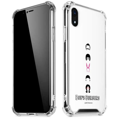 Bobs Burgers Silhouette iPhone XR Clear Case