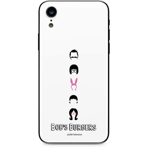 Bobs Burgers Silhouette iPhone XR Skin