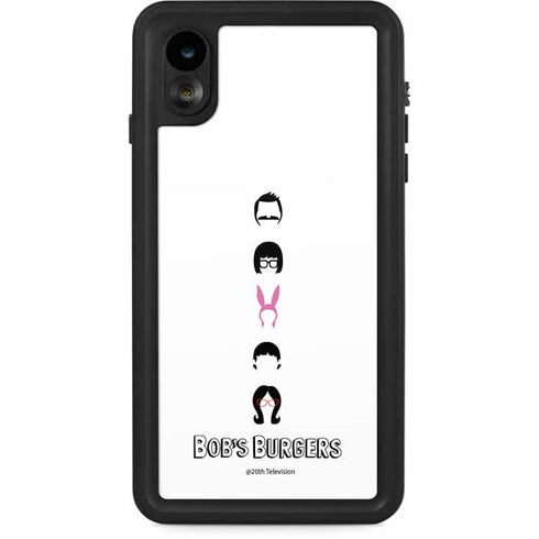 Bobs Burgers Silhouette iPhone XR Waterproof Case