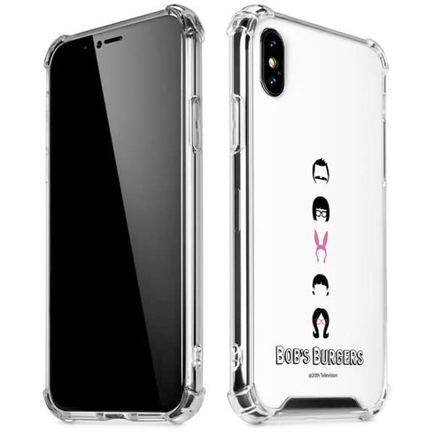 Bobs Burgers Silhouette iPhone XS Max Clear Case