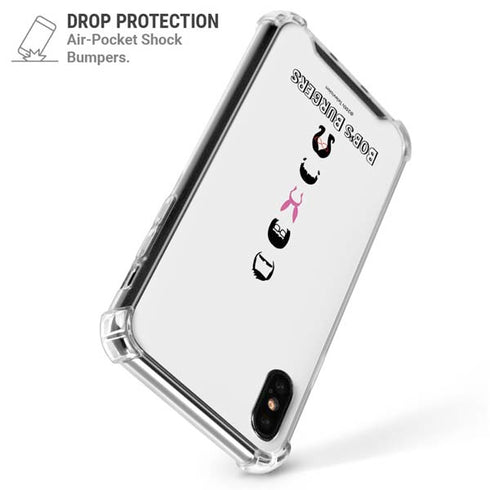 Bobs Burgers Silhouette iPhone XS Max Clear Case