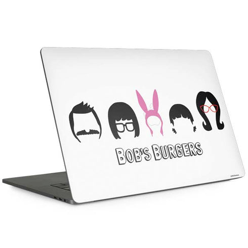 Bobs Burgers Silhouette MacBook Skins