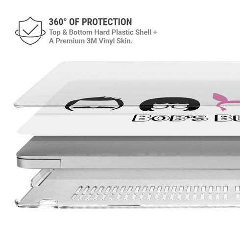 Bobs Burgers Silhouette MacBook Pro 16in (2019-20) Case plus Skin