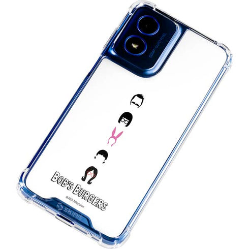 Bobs Burgers Silhouette Moto G 5G (2024) Clear Case