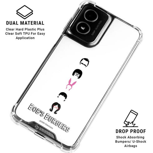 Bobs Burgers Silhouette Moto G Power 5G (2024) Clear Case