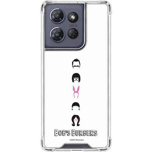 Bobs Burgers Silhouette Moto G Stylus 5G (2025) Clear Case