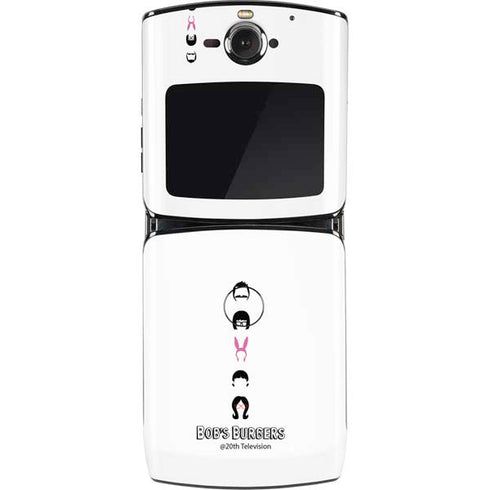 Bobs Burgers Silhouette Motorola RAZR Skin