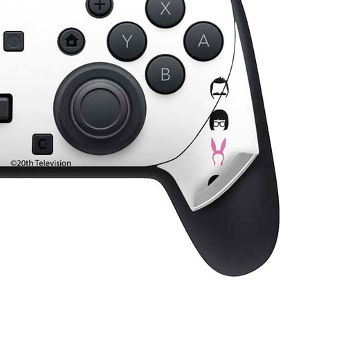 Bobs Burgers Silhouette Nintendo Switch 2 (2025) Pro Controller Skin