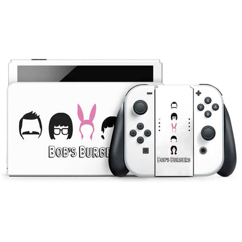 Bobs Burgers Silhouette Nintendo Switch OLED (2021) Skin