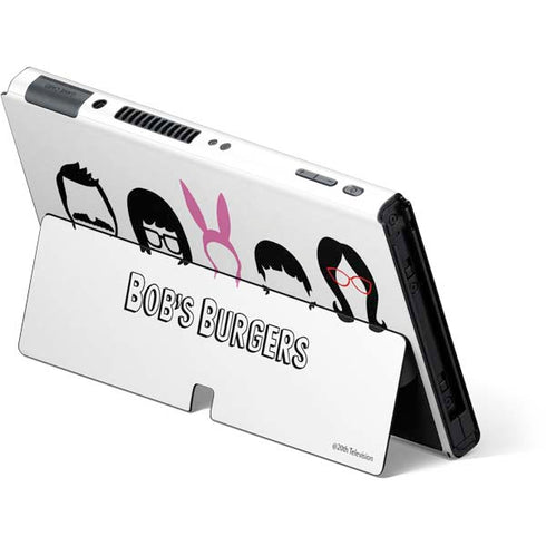 Bobs Burgers Silhouette Nintendo Switch OLED (2021) Skin