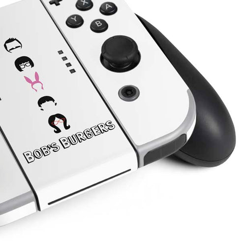 Bobs Burgers Silhouette Nintendo Switch OLED (2021) Skin