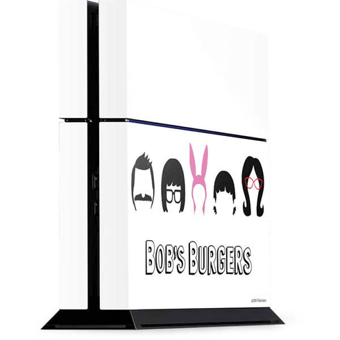 Bobs Burgers Silhouette PS4 Console Skin