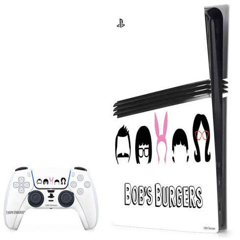 Bobs Burgers Silhouette PS5 Pro Bundle Skin