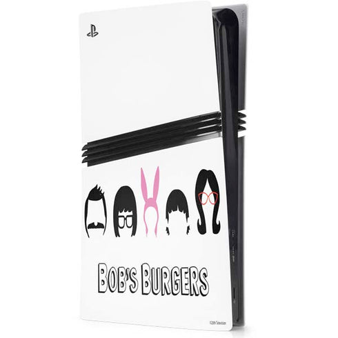 Bobs Burgers Silhouette PS5 Pro Console Skin