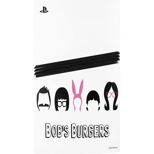 Bobs Burgers Silhouette PS5 Pro Console Skin