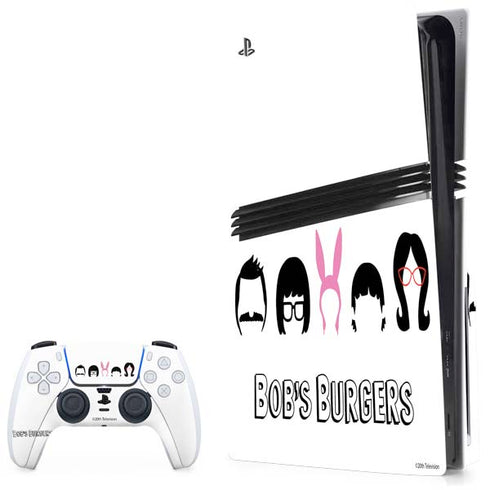 Bobs Burgers Silhouette PlayStation PS5 Skins