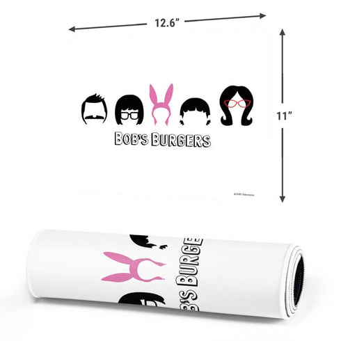 Bobs Burgers Silhouette Gaming Mouse Pad