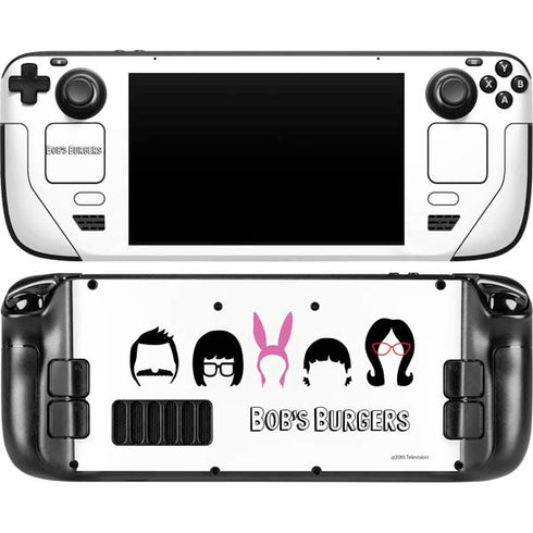 Bobs Burgers Silhouette Steam Deck Handheld Gaming Computer Skin