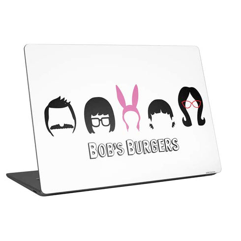 Bobs Burgers Silhouette Universal Laptop 12in (9.8 x 6.8in) Skin