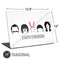 Bobs Burgers Silhouette Universal Laptop 17in (13.8 x 10in) Skin