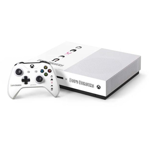 Bobs Burgers Silhouette Xbox One S Console and Controller Bundle Skin