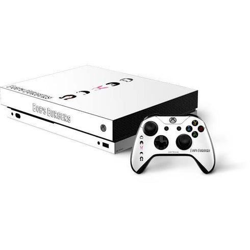 Bobs Burgers Silhouette Xbox One X Bundle Skin