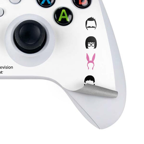 Bobs Burgers Silhouette Xbox Series S Controller Skin