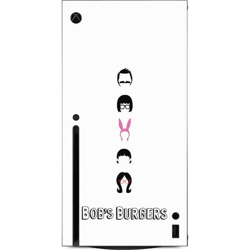 Bobs Burgers Silhouette Xbox Series X Console Skin