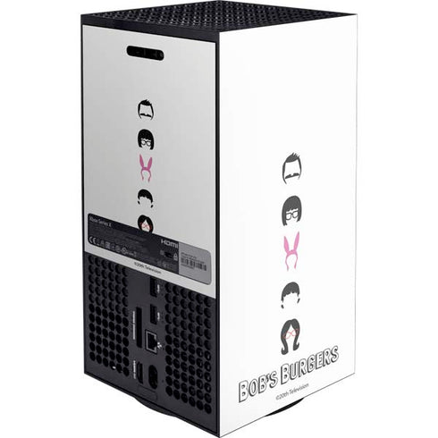 Bobs Burgers Silhouette XBox Series X Digital Edition Console Skin