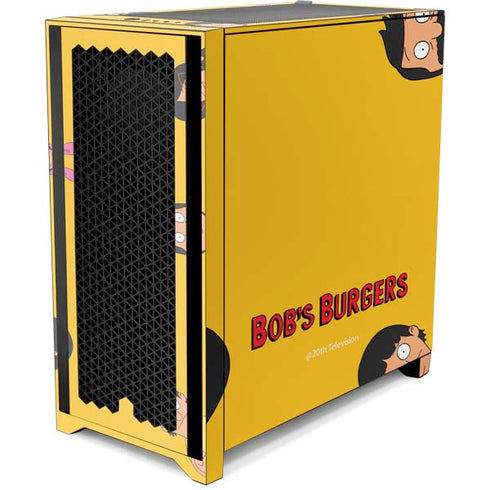 Bobs Burgers Stare Corsair 4000D Tempered Glass Mid-Tower ATX Case Skin